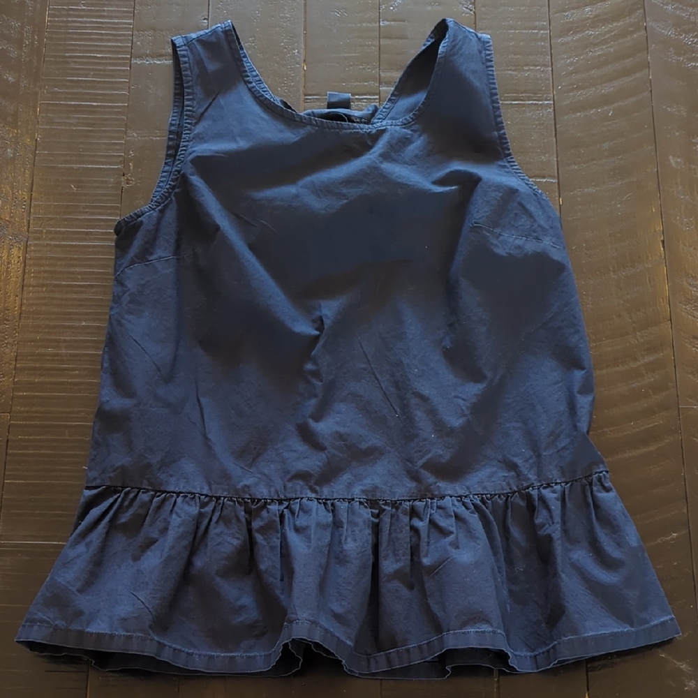 Sleeveless Bow Back Peplum Top